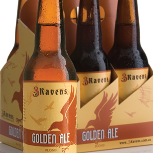 3Ravens Beer label and outer re-brand & design