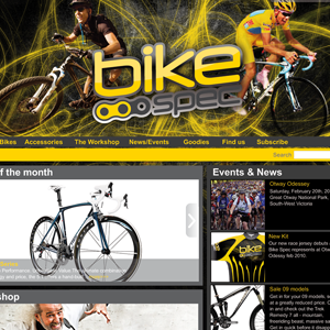 Moko Created Bike Spec's dynamic logo, web site, racing jerseys and other branding